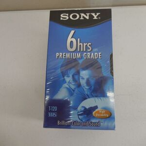 Sony T-120VL VHS Tapes 6HR Premium Grade 4 NEW Factory Sealed